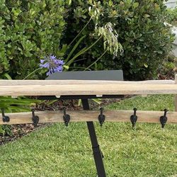 Cheap! Wide Hat / Coat Rack with Shelf & 6 Hooks 