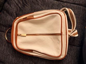 Valentina Cream Leather Crossbody Bag