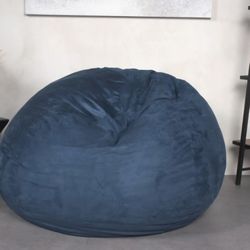 Blue Coradroy Bean Bag