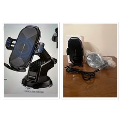 Wireless Car Charger For Air Vent Or Windshield Or Dashboard Mount
