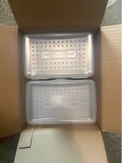 12 clear brand new pencil boxes
