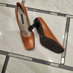 Women Burnt Orange Pumps 7.5