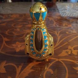 Vintage Painted Metal Bottle