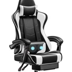 Gaming Chair (Black and White)
