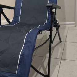 Ozark Trail Quad Zero Gravity Lounger Camping Chair, Blue, Adult, 20.3lbs - New