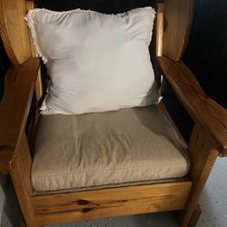 Wood Couch 