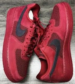 Nike Air Force 1 Red Low-Top Sneakers