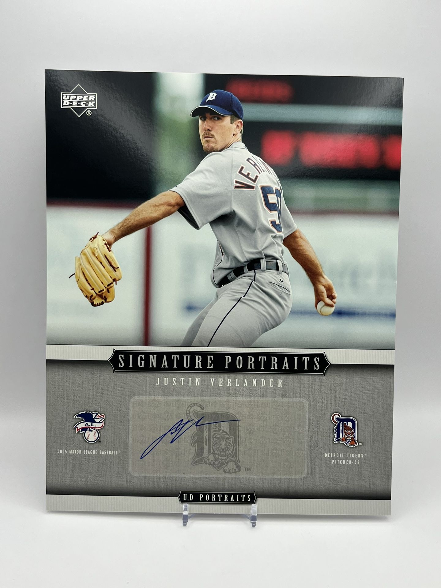 Justin Verlander 8x10 Autographed Card