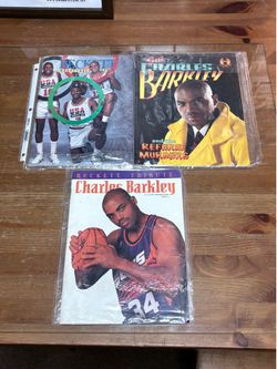 Three Magazines - 1 Beckett, 1 Charles Barkley, 1 Tribute To Barkley