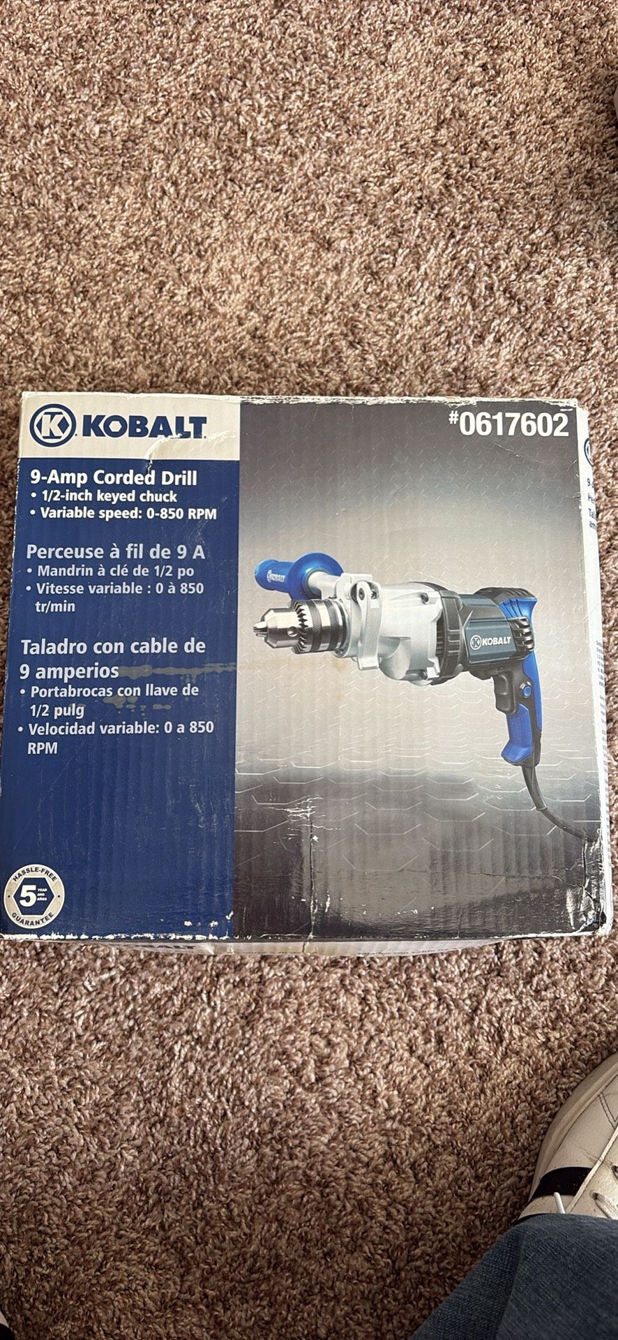 Kobalt 9 Amp Corded Drill