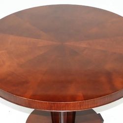 Round Dining Table With Pedestal Mahogany Baker Archetype 