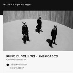 Rufus Du Sol -  LA show August 11