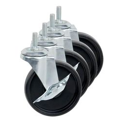 8 Sets/packs (32 Wheels Total) Heavy Duty Caster Roller Wheels For Metal Shelves
