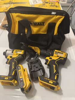 DEWALT 20V MAX 2-Tool Brushless Power Tool Combo Kit with Soft Case 2AH battery and Charger NEW 2024