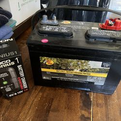 Electric Battery And Charger For Boats Motors
