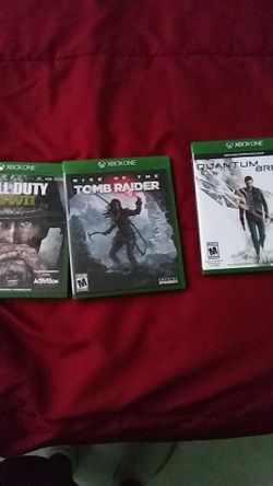 Call of duty, tomb raider, quantum break