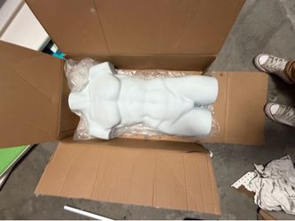 male hollow-back mannequin torso form