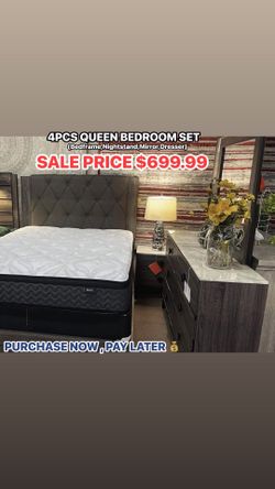 4pcs Queen Bedroom Set
