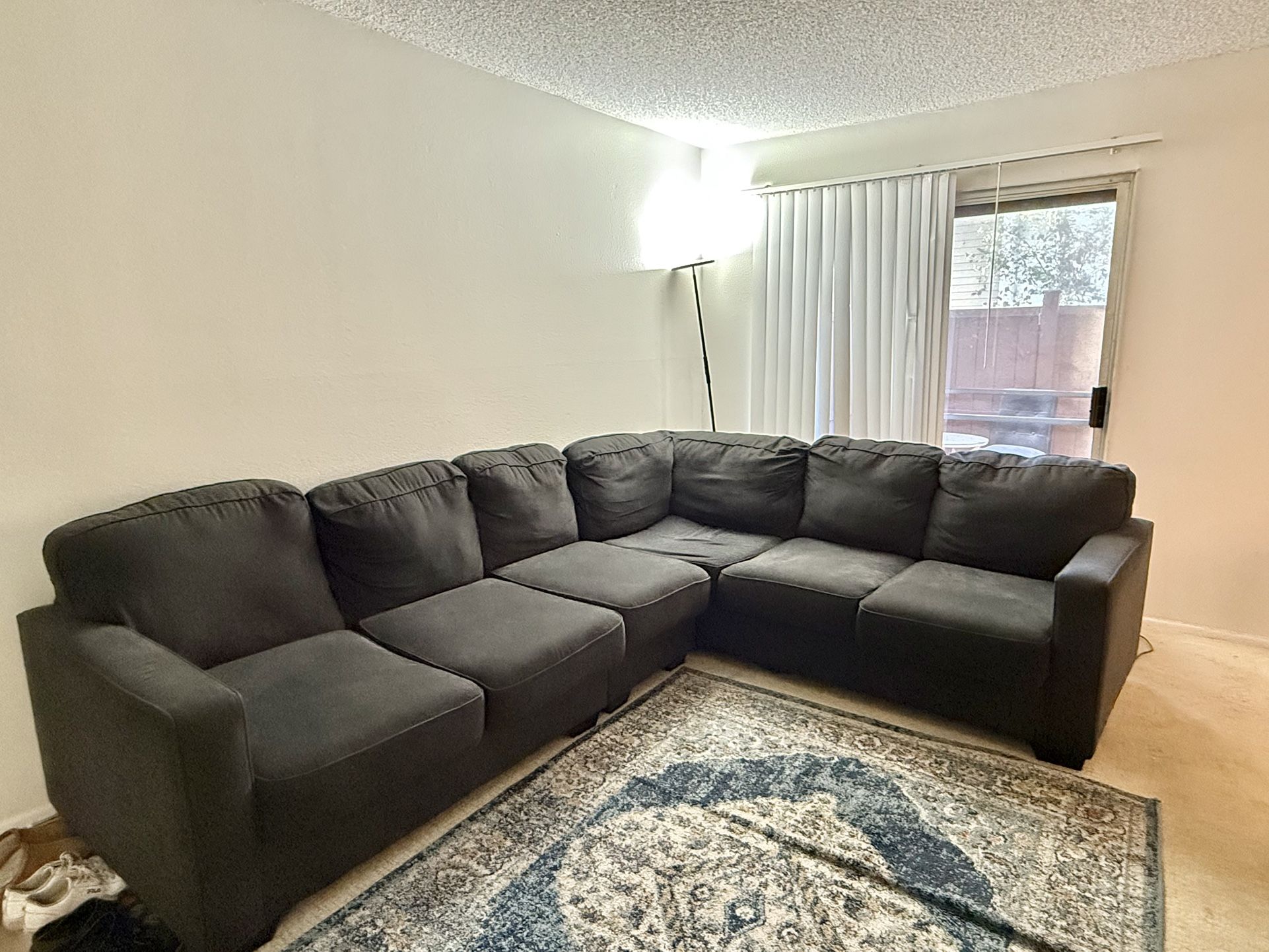 Dark Grey Sectional/Sofa