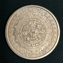 1 Ounce 999 Copper Aztec Calendar Round