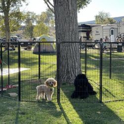 New 40' Tall XL HEAVY DUTY  Dog Playpen 12 Panels 79sq Ft , 32' Long Dog Cage All Weather Portable Campimg Pet Or Child Fence Dog Run