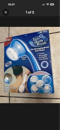 New SPIN SPA Spinning Spa Brush 5 Attachments As Seen On TV Pampers Cleanses