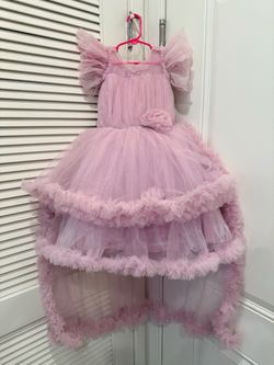 New Stunning High-Low Tulle Princess Dress | Formal Dress | Pageant Dress | Ball Gown Wedding Dress, size 5-8 years toddler girl