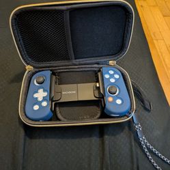 Backbone With Carry Case And Blue Rubber Grips