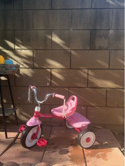 Pink toddler bike