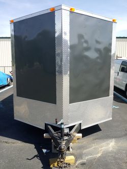 5x8 8.5 x 24 ENCLOSED VNOSE TRAILERS