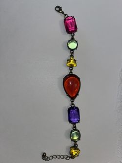 NRT Avon Acrylic Bronze Tone Braclet