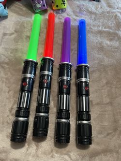 Lightsaber swords light up