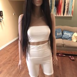 White One Piece Halter