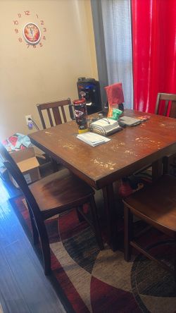 Table and chairs
