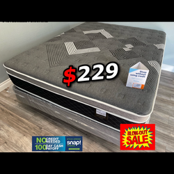 Ck Oasis Thermal Comfort Europillow Top 12inch Mattress!!