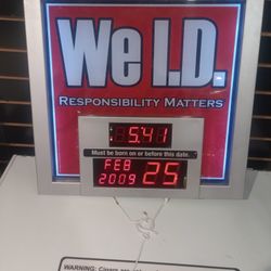 LED Light Up ID Sign. 18"H.20"W. 