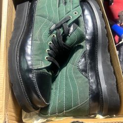 Green Vans Work Boots 