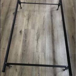 TWIN SIZE METAL FRAME BED RAILS
