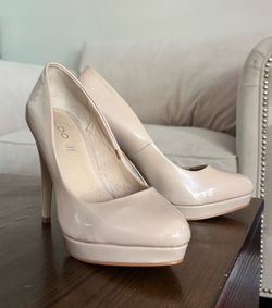 Aldo Nude Platform Heels