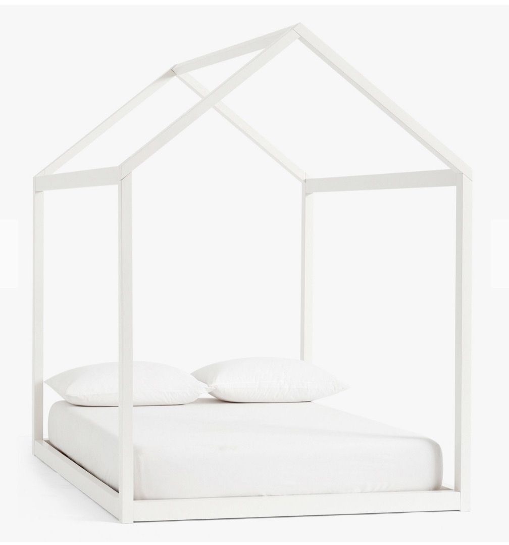 White Pottery Barn Full Size Camden House Bed