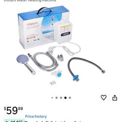 Electric Shower Head Tankless Water Heater Thermostatic Shower Head Set Temperature Adjustable Home Bathroom Waterproof Instant Water Heating Machine