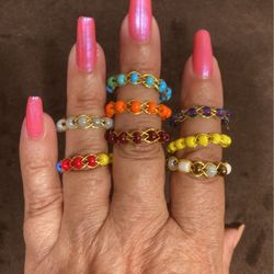 Wire Beading  Rings