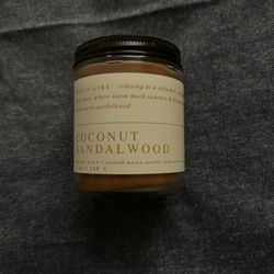 Bath & Body works White Barn Coconut Sandalwood Candle - Warm Brown 7onz