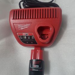 MILWAUKEE M12 BATTERY 6.0 PLUS CHARGER NEW