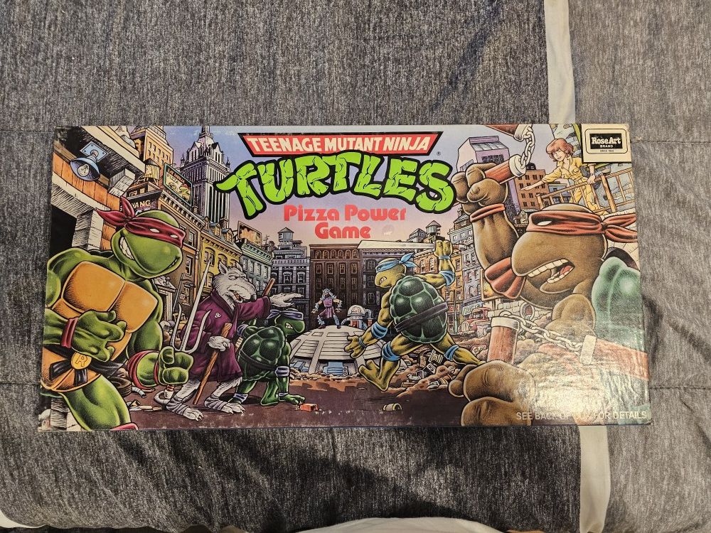 1987 TMNT Pizza Power Board Game