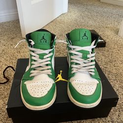 green air jordan 1 mid