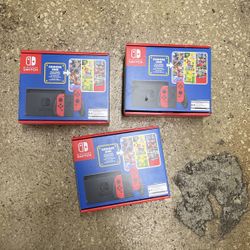 New Sealed Nintendo Switch Mario Edition 