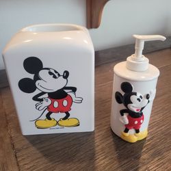Vintage Disney Kleenex and Soap Dispenser 