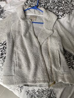 Lucky Brand Large Zip Up Sweater Size L
