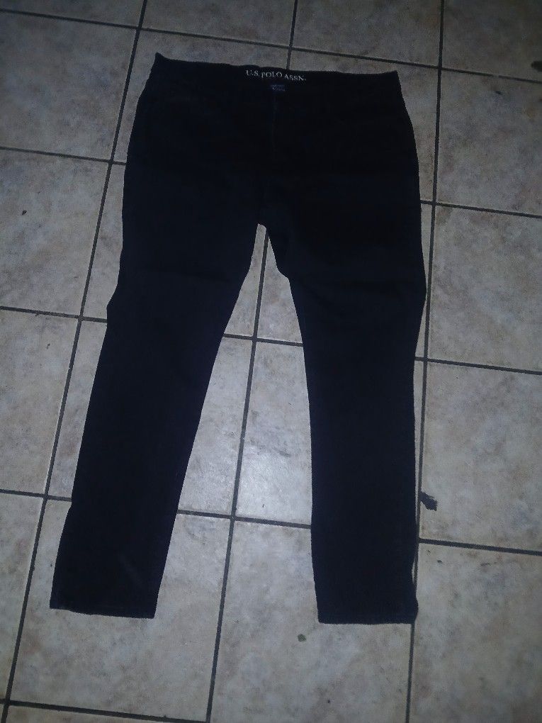 Us Polo Assn Black Jeans W38 L32